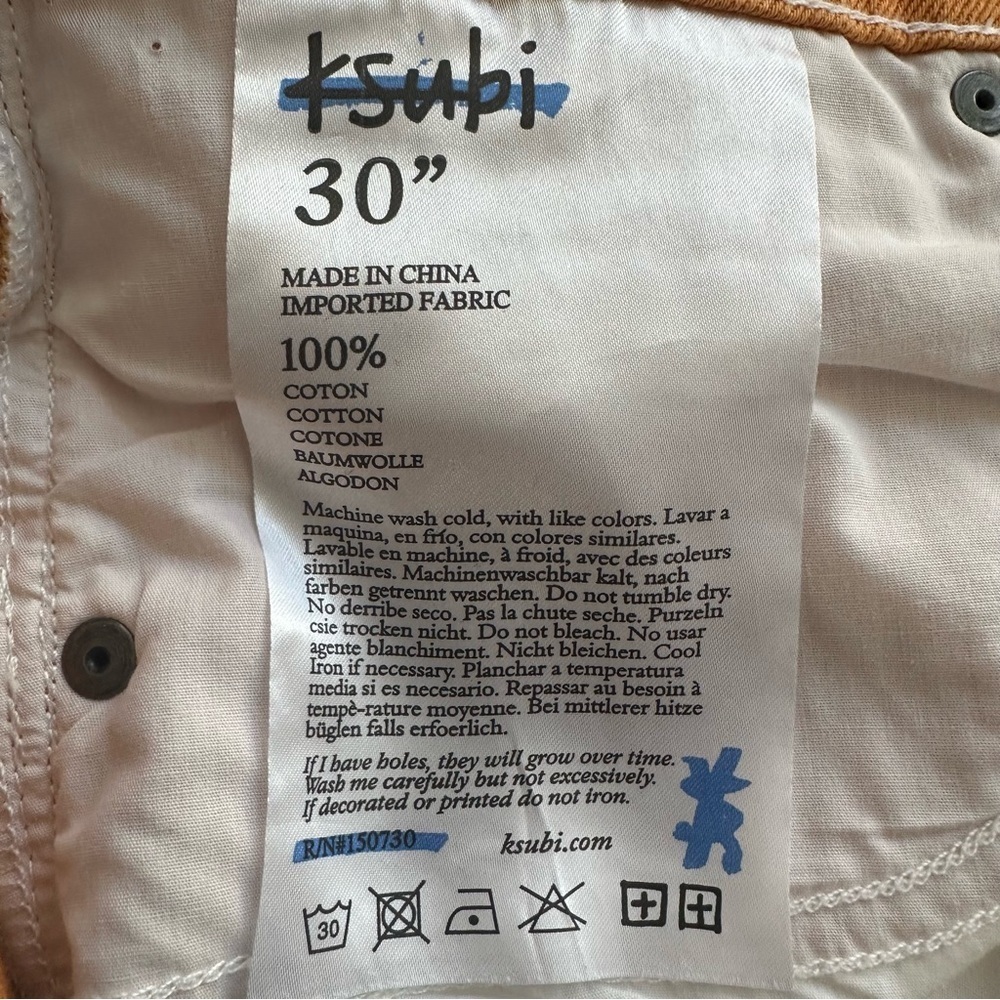 Ksubi Women's Brooklyn Flame Relaxed Straight Leg Jean  Sz: 30 - Picture 14 of 15